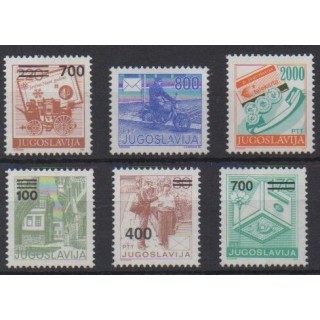 Acheter cette série de timbres de Yougoslavie de l'année 1989 (No 2333/2335 - 2337/2339).
