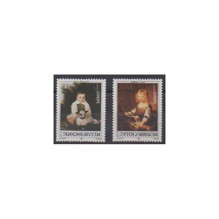 Acheter cette série de timbres de Yougoslavie de l'année 1989 (No 2250/2251).