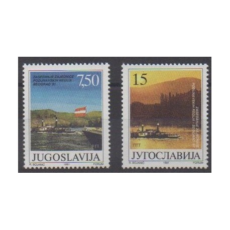 Yugoslavia - 1991 - Nb 2344/2345 - Various Historics Themes