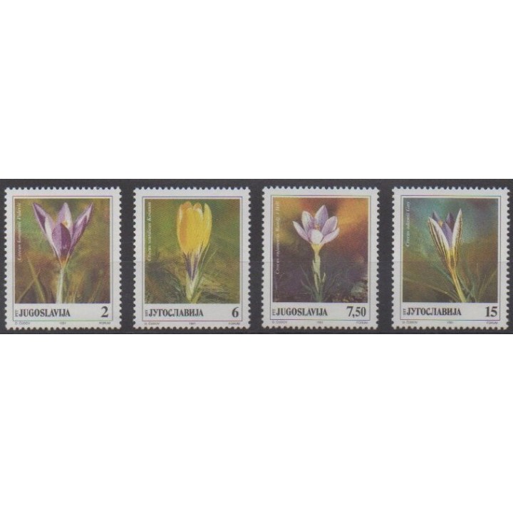 Buy this set of stamps of Yugoslavia of the year 1991 (Nb 2332/2335).
