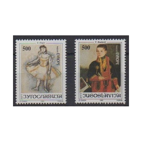 Yugoslavia - 1992 - Nb 2428/2429 - Paintings - Europe