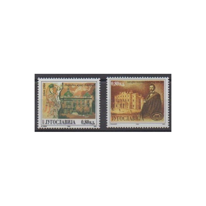 Buy this set of stamps of Yugoslavia of the year 1994 (Nb 2512/2513).