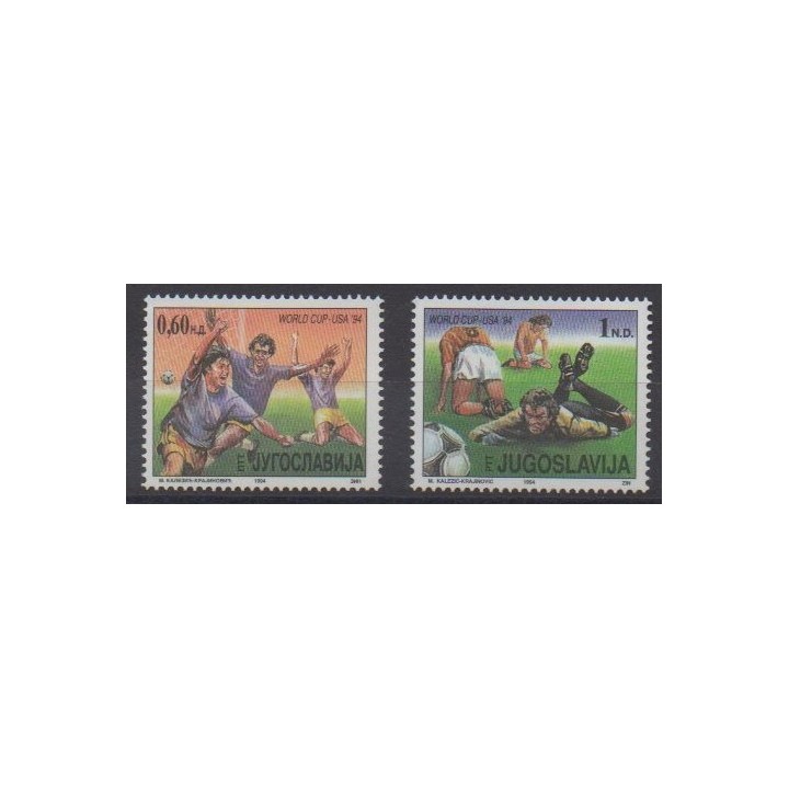 Buy this set of stamps of Yugoslavia of the year 1994 (Nb 2520/2521).