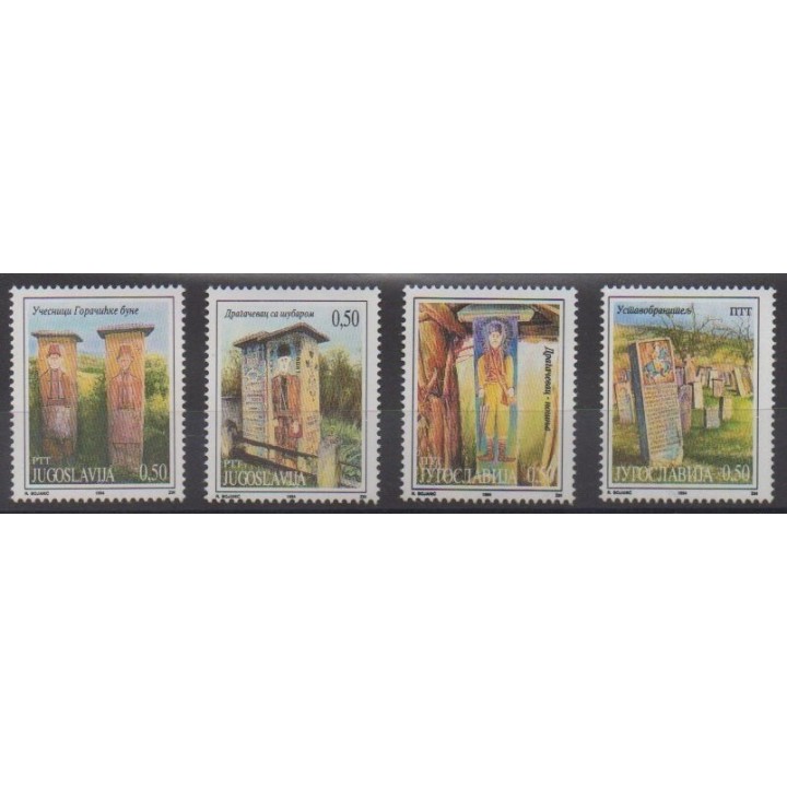 Acheter cette série de timbres de Yougoslavie de l'année 1994 (No 2548/2551).