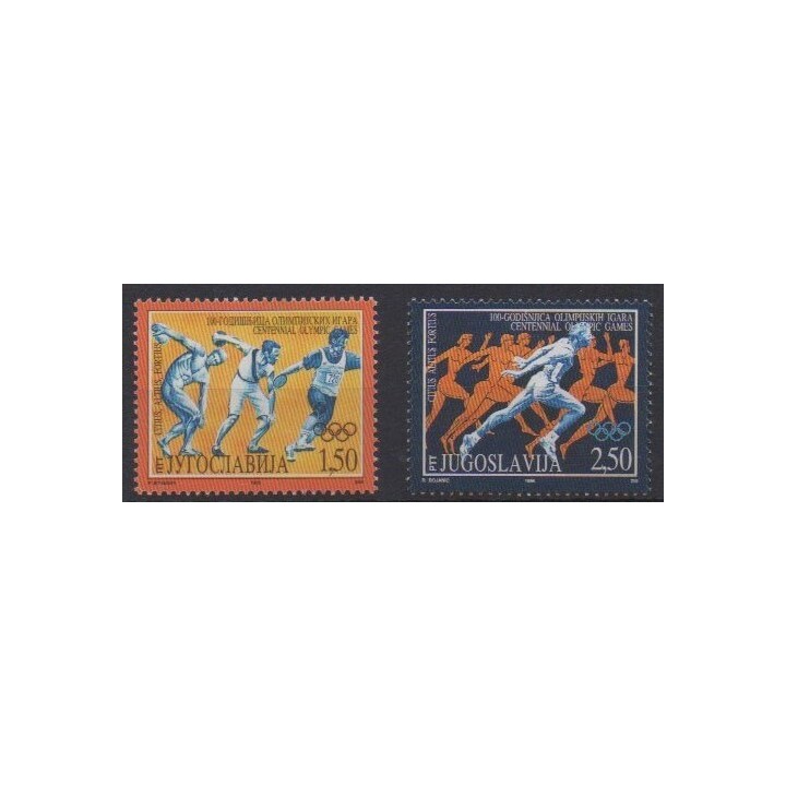 Acheter cette série de timbres de Yougoslavie de l'année 1996 (No 2626/2627).