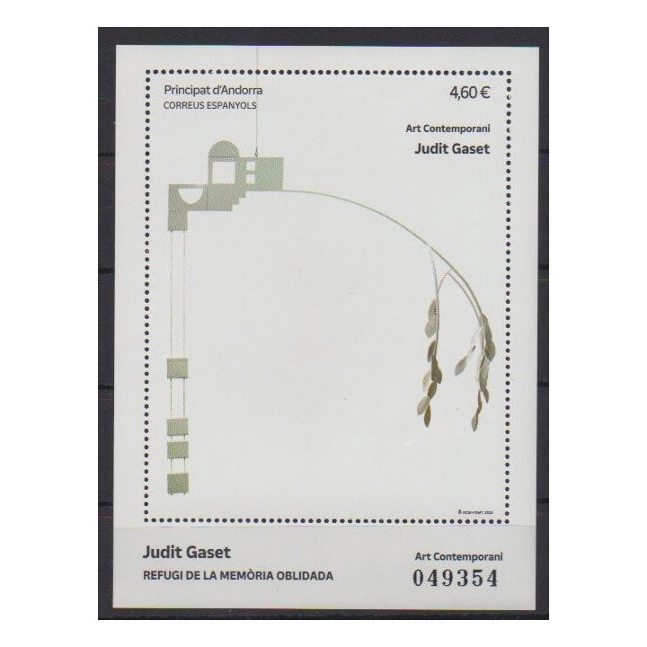 Buy this souvenir sheet  of Spanish Andorra of the year 2023 (Nb F527).
