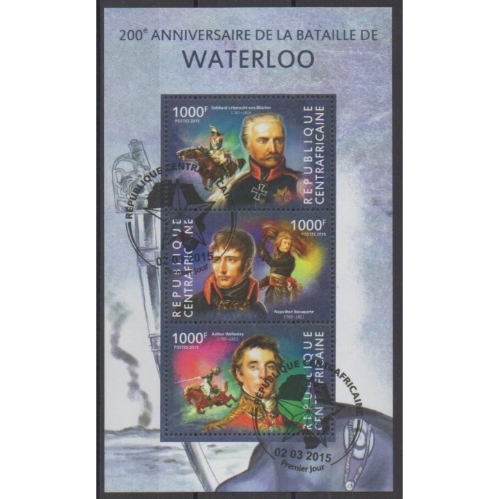 Buy this set of stamps of Central African Republic of the year 2015 (Nb 3669/3671). - Used