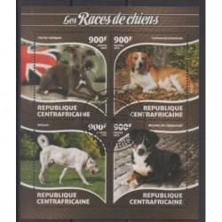 Central African Republic - 2015 - Nb 3725/3728 - Dogs - Used