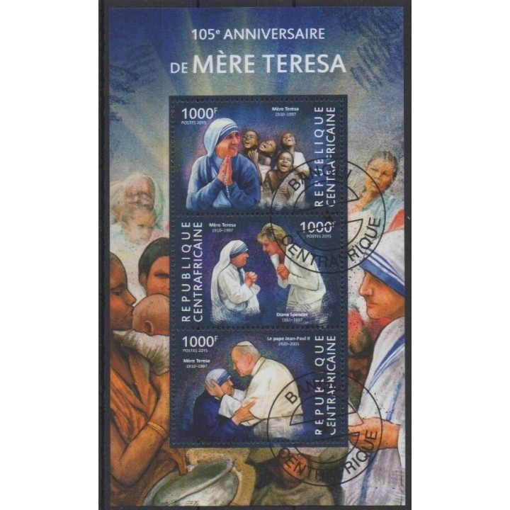 Acheter cette série de timbres de la République Centrafricaine de l'année 2015 (No 3859/3861). - Oblitéré