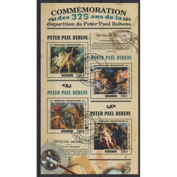 Buy this set of stamps of Central African Republic of the year 2015 (Nb 4036/4039). - Used