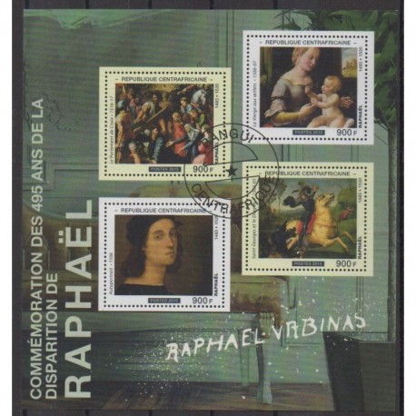 Central African Republic - 2015 - Nb 4056/4059 - Paintings - Used