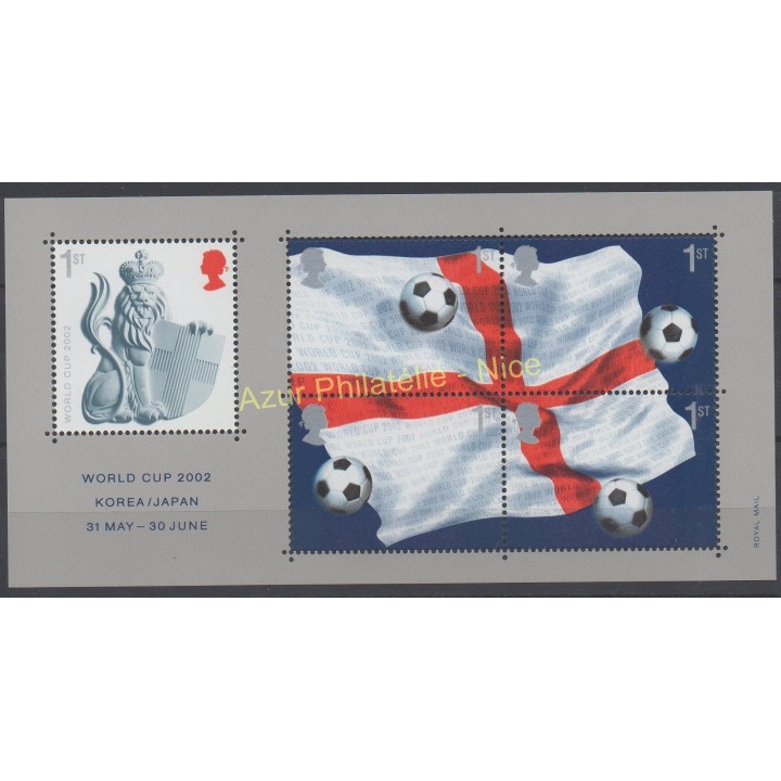 Timbres - Thème coupe du monde de football - Grande-Bretagne - 2002 - No BF 17