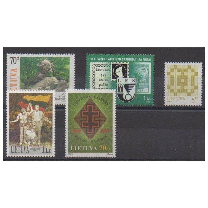 Buy this set of stamps of Lithuania of the year 1999 (Nb 617/621).