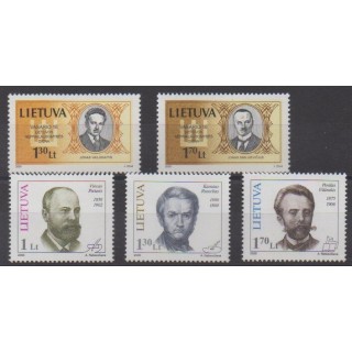 Acheter cette série de timbres de Lituanie  de l'année 2000 (No 635/639).