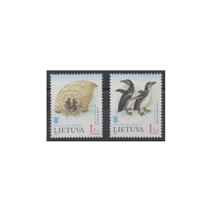 Acheter cette série de timbres de Lituanie  de l'année 2000 (No 645/646).