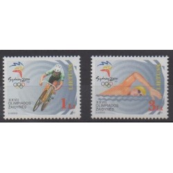 Lituanie - 2000 - No 647/648 - Jeux Olympiques d'été
