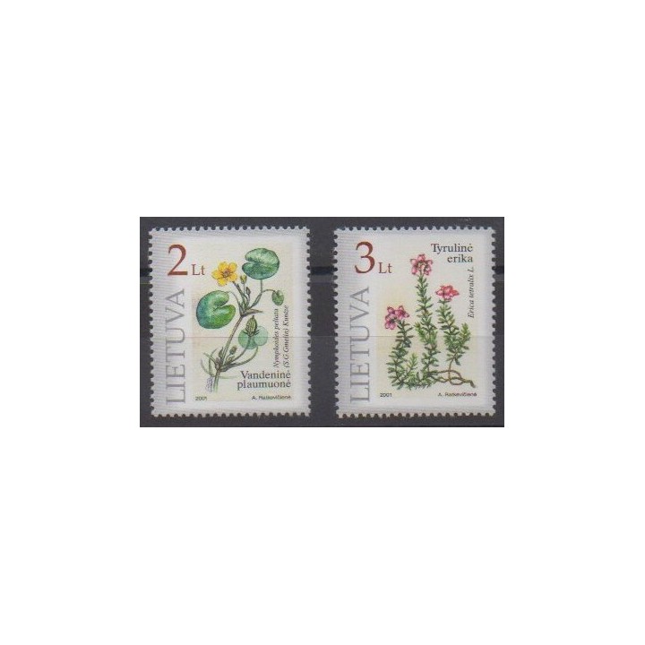 Buy this set of stamps of Lithuania of the year 2001 (Nb 664/665).