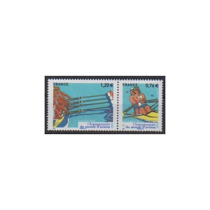 Buy this set of stamps of France of the year 2015 (Nb 4973/4974).