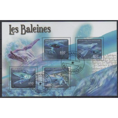 Central African Republic - 2011 - Nb 1972/1975 - Sea life - Mamals - Used