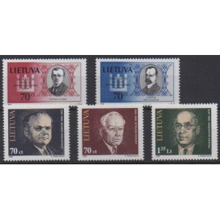 Acheter cette série de timbres de Lituanie  de l'année 1999 (No 601/605).