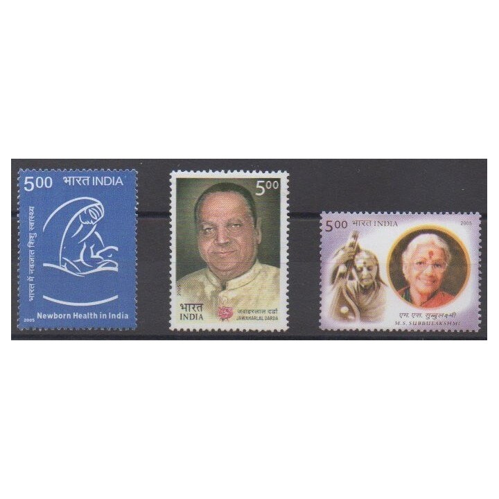 Buy this set of stamps of India of the year 2005 (Nb 1877/1879).
