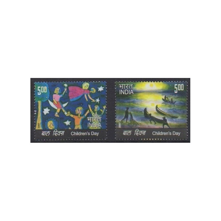 Buy this set of stamps of India of the year 2007 (Nb 2003/2004).