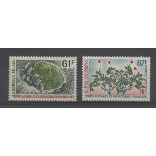 Timbres - TAAF  - 1974 - No 52/53 - Flore