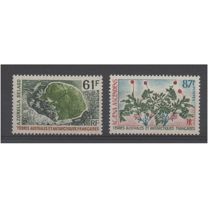 Timbres - TAAF  - 1974 - No 52/53 - Flore