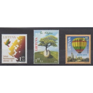 Buy this set of stamps of Lithuania of the year 2010 (Nb 895/897).