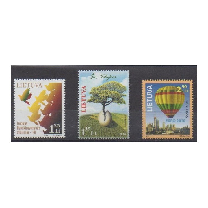 Acheter cette série de timbres de Lituanie  de l'année 2010 (No 895/897).