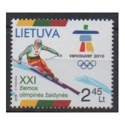 Lituanie - 2010 - No 891 - Jeux olympiques d'hiver