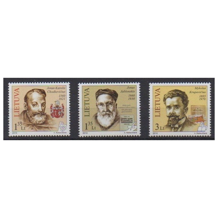 Acheter cette série de timbres de Lituanie  de l'année 2010 (No 888/890).