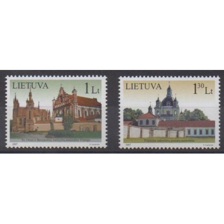 Lituanie - 2007 - No 816/817 - Églises