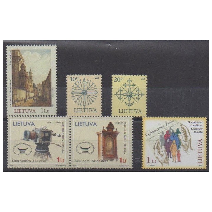 Acheter cette série de timbres de Lituanie  de l'année 2006 (No 781/786).
