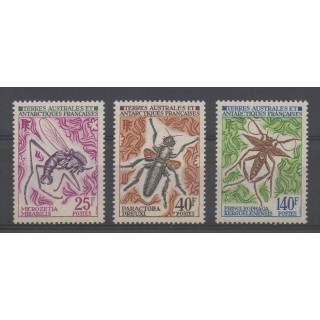 Timbres - TAAF  - 1972 - No 40/42 - Insectes