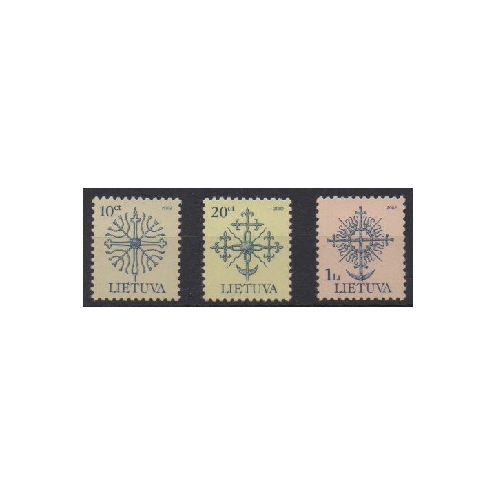 Acheter cette série de timbres de Lituanie  de l'année 2002 (No 691/693).