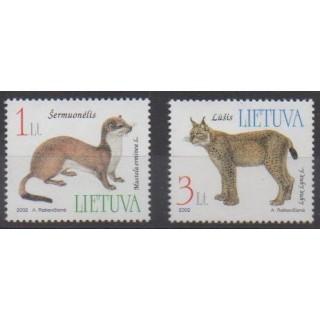 Buy this set of stamps of Lithuania of the year 2002 (Nb 688/689).