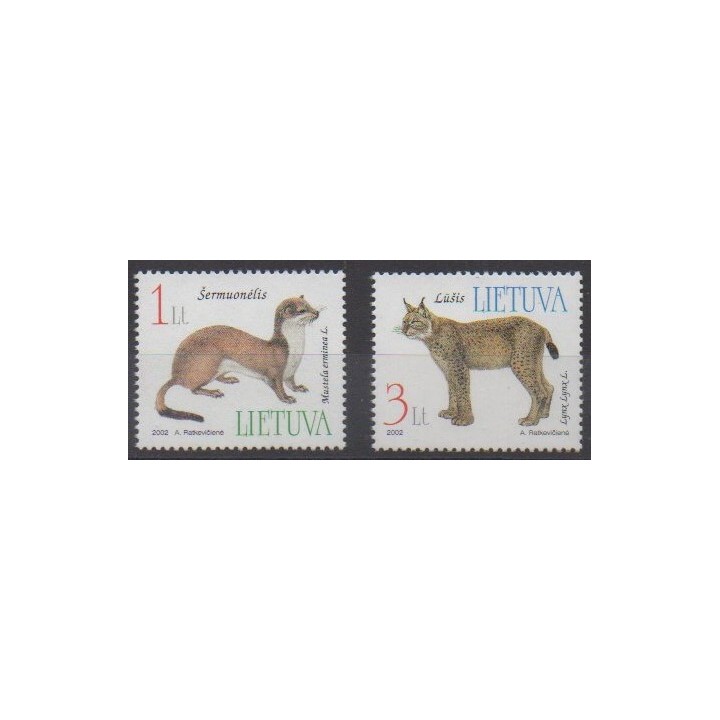 Acheter cette série de timbres de Lituanie  de l'année 2002 (No 688/689).