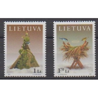 Acheter cette série de timbres de Lituanie  de l'année 2001 (No 676/677).