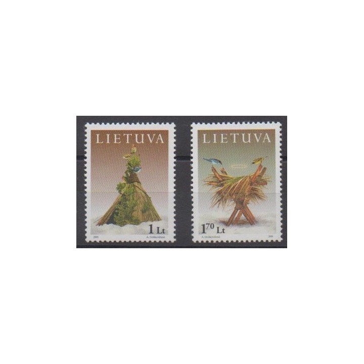 Acheter cette série de timbres de Lituanie  de l'année 2001 (No 676/677).