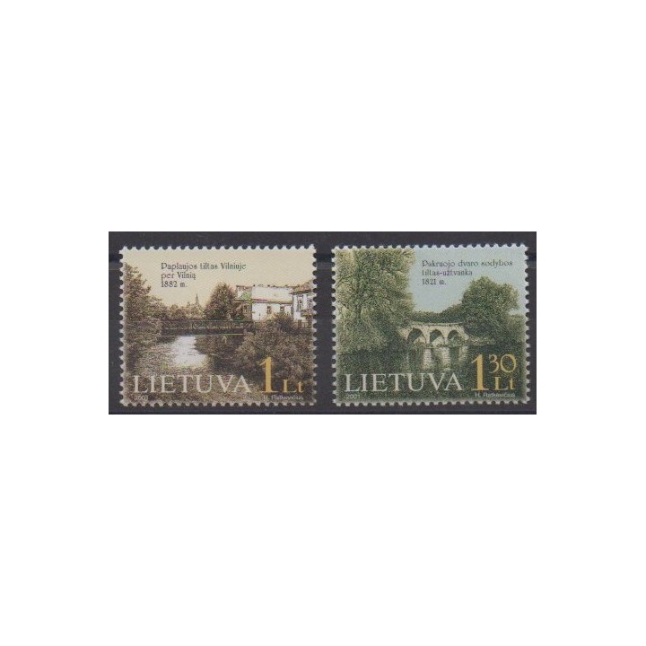 Acheter cette série de timbres de Lituanie  de l'année 2001 (No 666/667).