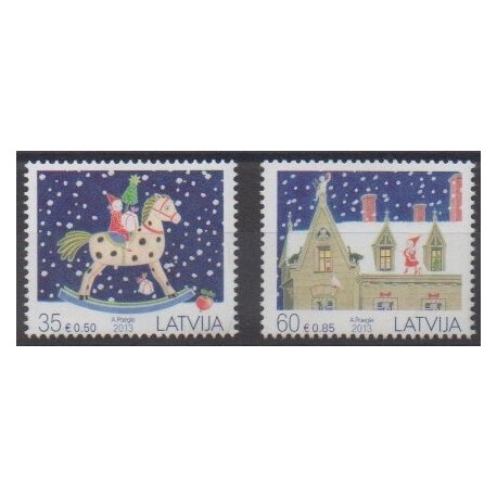 Latvia - 2013 - Nb 855/856 - Christmas