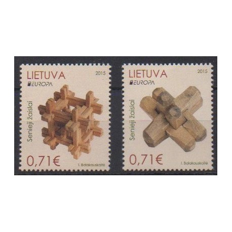 Lituanie - 2015 - No 1039/1040 - Enfance - Europa