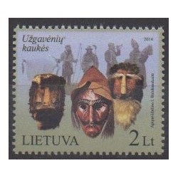 Lituanie - 2014 - No 1008 - Masques ou carnaval