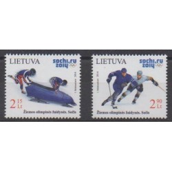 Lituanie - 2014 - No 1006/1007 - Jeux olympiques d'hiver