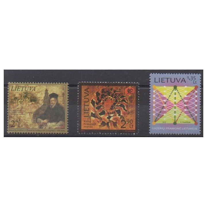 Buy this set of stamps of Lithuania of the year 2013 (Nb 976/978).