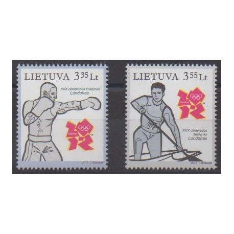 Lituanie - 2012 - No 966/967 - Jeux Olympiques d'été
