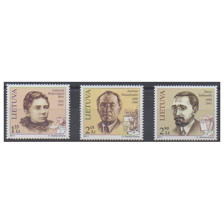 Acheter cette série de timbres de Lituanie  de l'année 2011 (No 921/923).