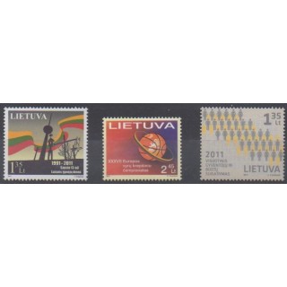 Buy this set of stamps of Lithuania of the year 2011 (Nb 918/920).