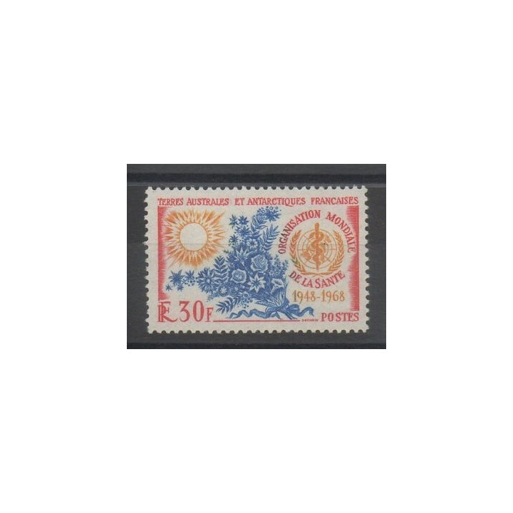 Timbres - TAAF  - 1968 - No 26 - Santé ou Croix-Rouge